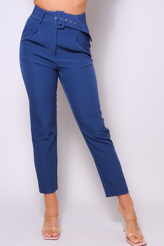 Navy Straight Pants