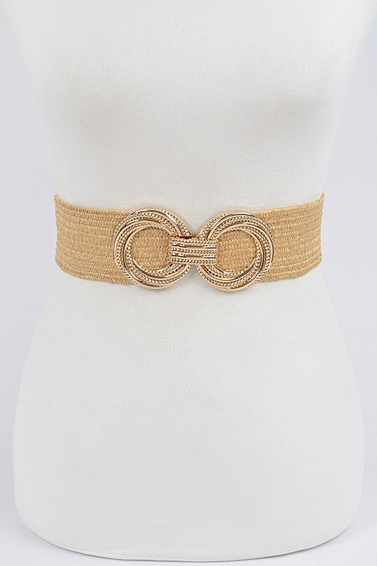 Glam Straw Belt