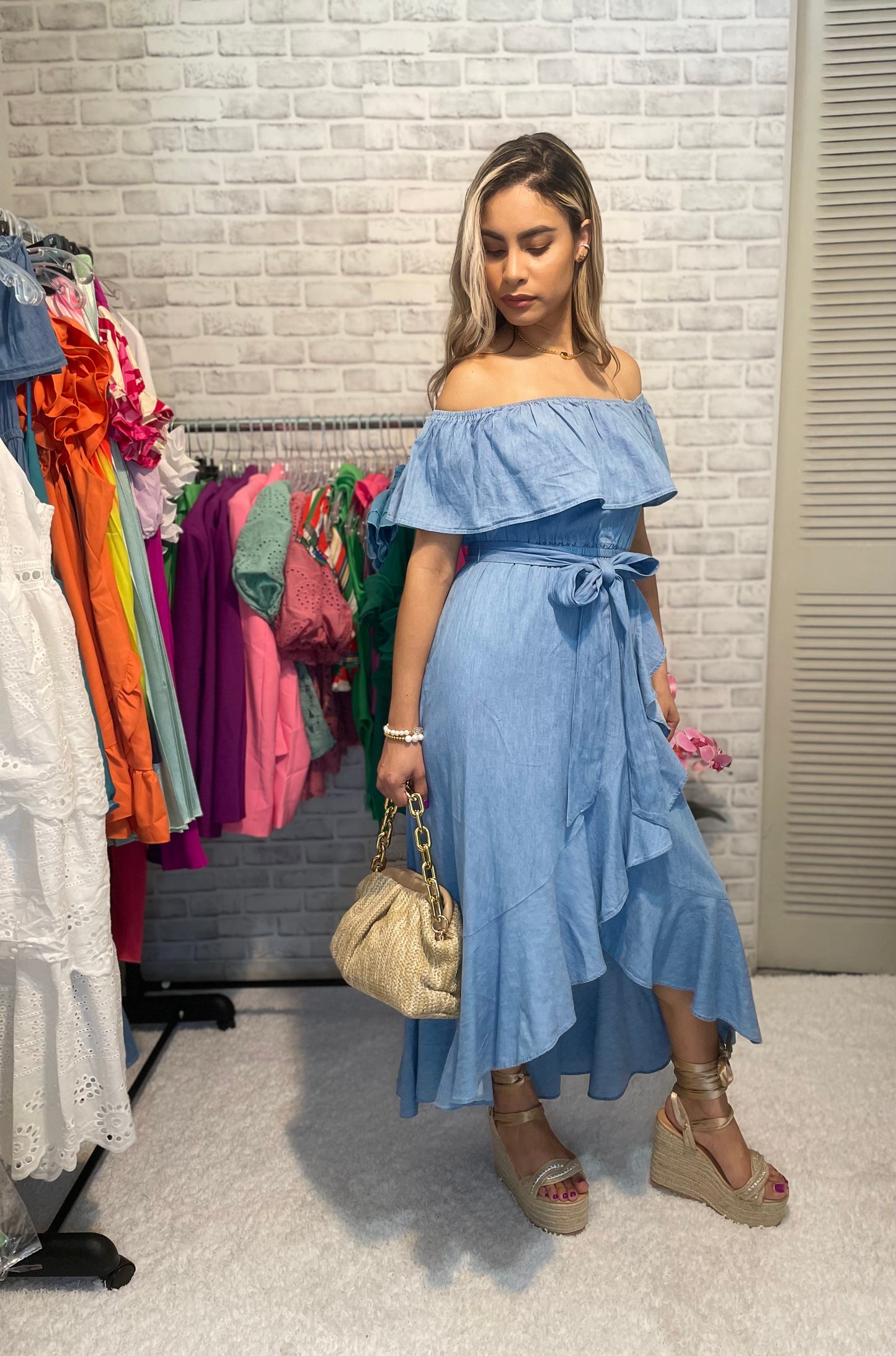 Jenna Off-the-Shoulder Dress