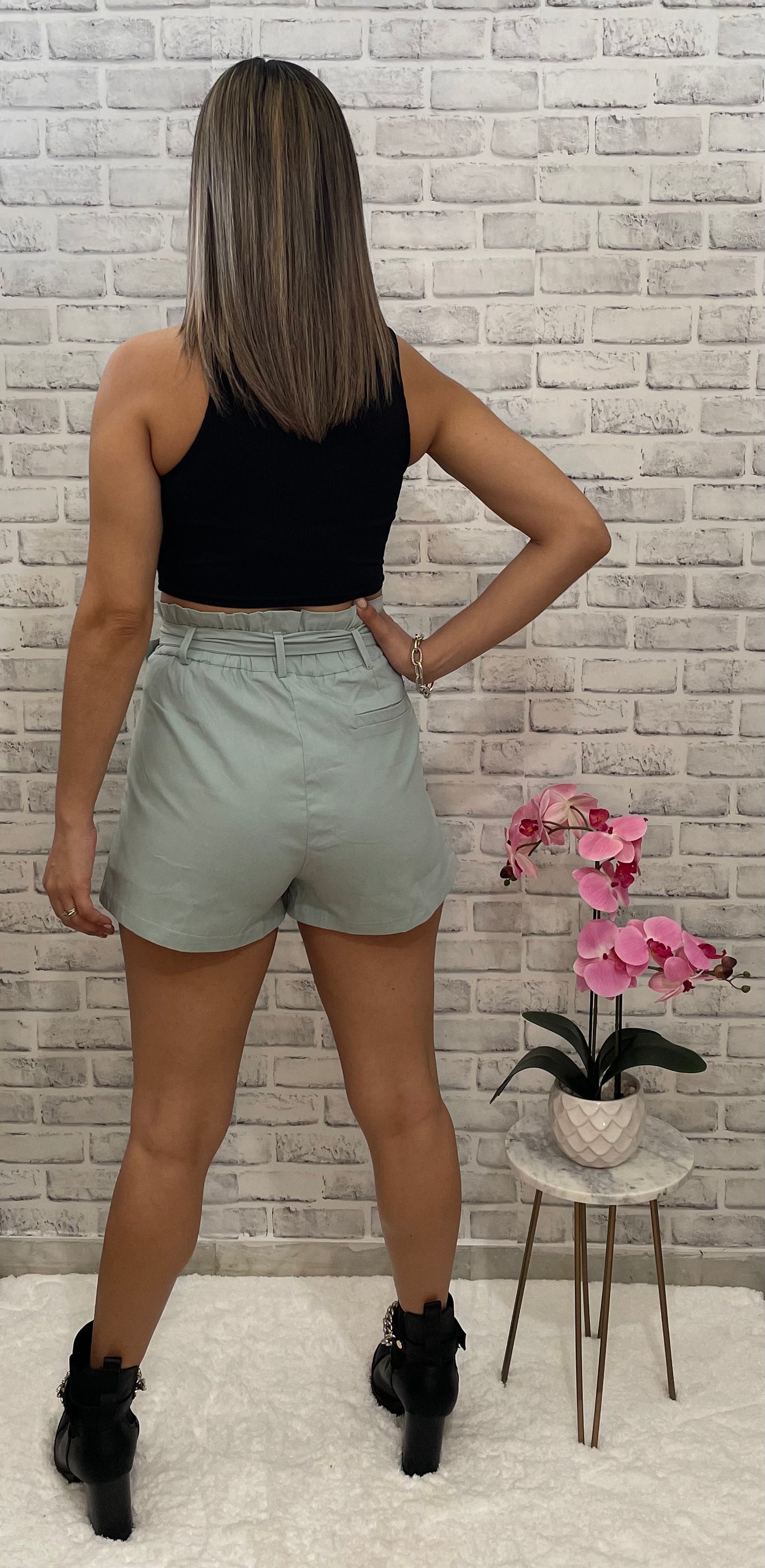 Trendy High Waisted Short